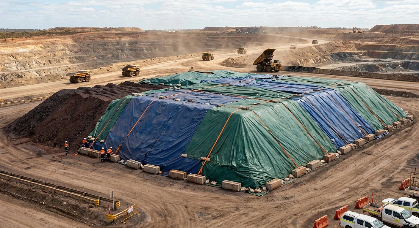 Terpal Stockpile Tambang